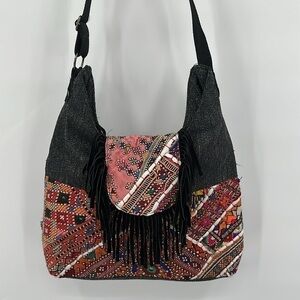 Airavat Trading Company Multicolor Embroidered Crossbody Purse